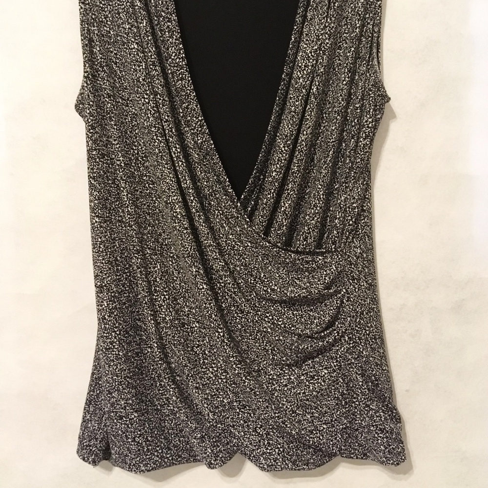 WHBM Wrap Blouse Top White House Black Market Sz M